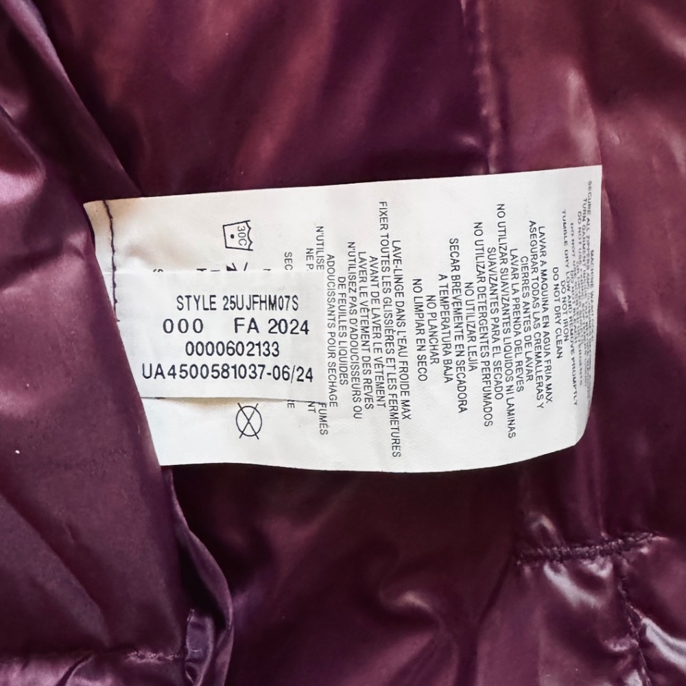 Under Armour Girls Purple Gemini Puffer Jacket Size YXL - Picture 7 of 12